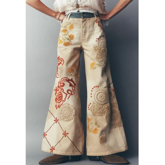 Free People We the Free falling love wide-leg jeans Size 25 New with tags - Picture 13 of 13